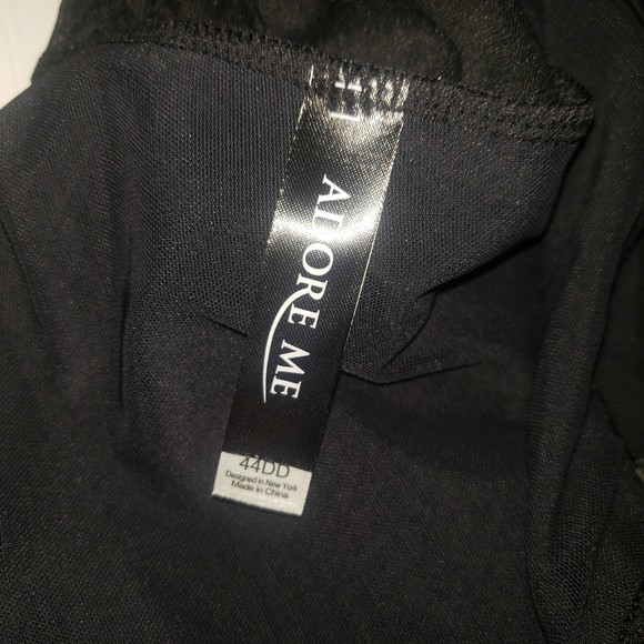 ADORE ME Black One Piece Swimsuit with Crochet Detail Plus Size 44DD NEW - Picture 9 of 11